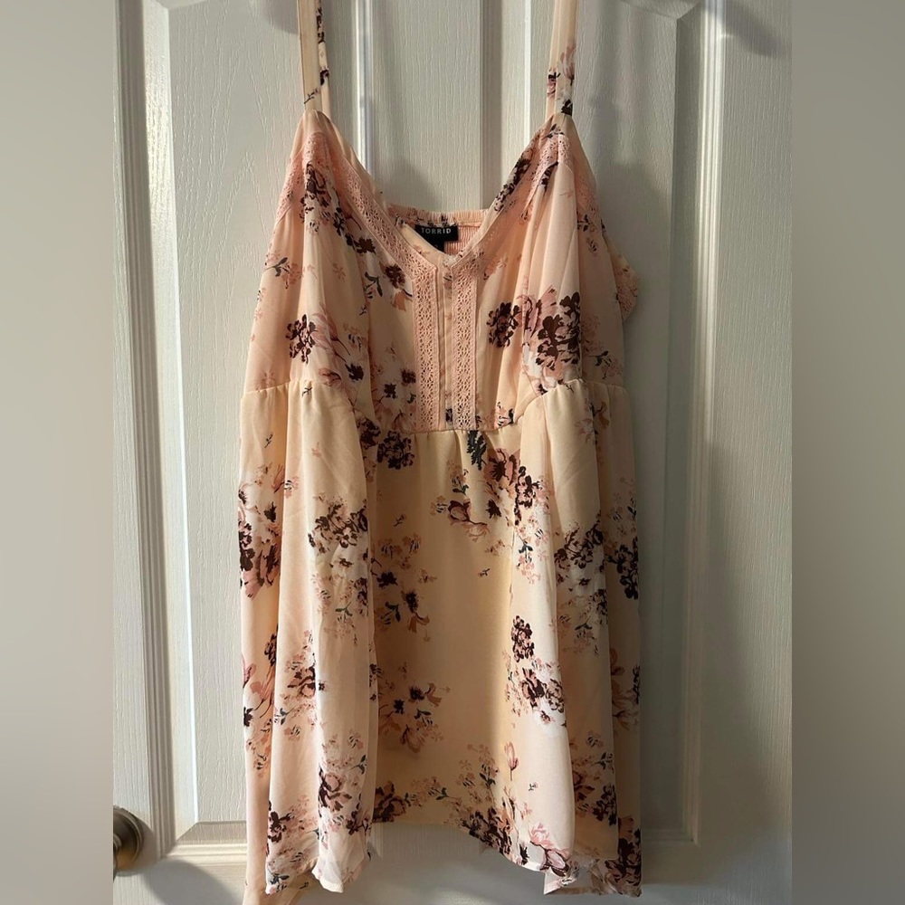 NWT Torrid size 2 Pink Chiffon Babydoll